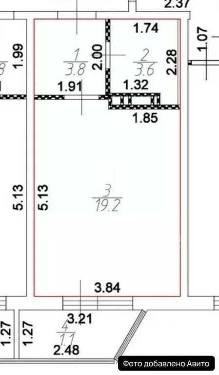 Студия Ленинградская область, Мурино Всеволожский район, ул. Шоссе в ... - Фото 2