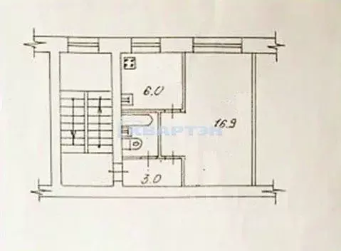 1-к кв. Новосибирская область, Новосибирск ул. Блюхера, 19 (30.0 м) - Фото 2