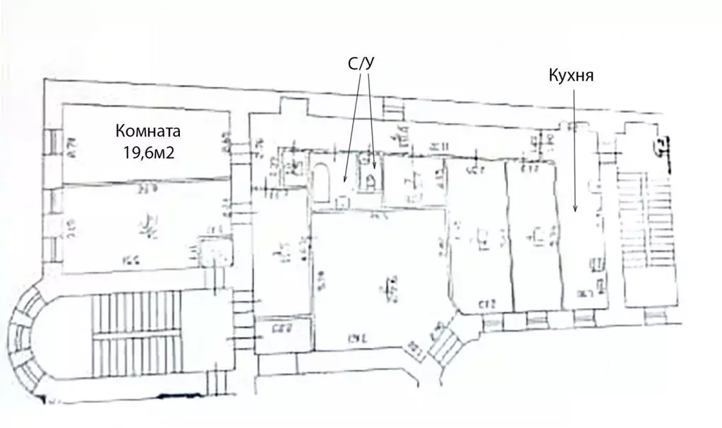 Комната Санкт-Петербург Каменноостровский просп., 29 (19.6 м) - Фото 1