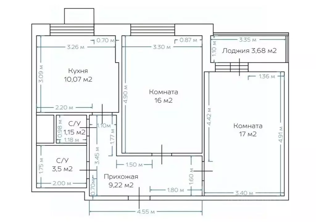 2-к кв. Москва ул. Героев Панфиловцев, 31 (56.9 м) - Фото 2