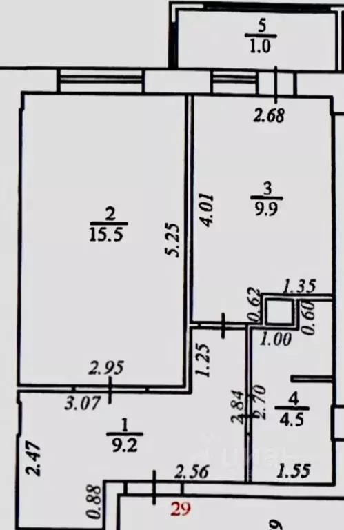 1-к кв. Московская область, Звенигород Одинцовский городской округ, ... - Фото 1