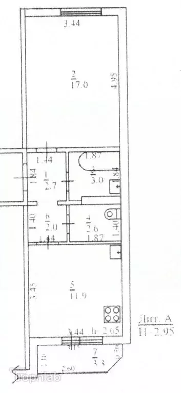 1-к кв. Краснодарский край, Армавир просп. Авиаторов, 2 (39.2 м) - Фото 2