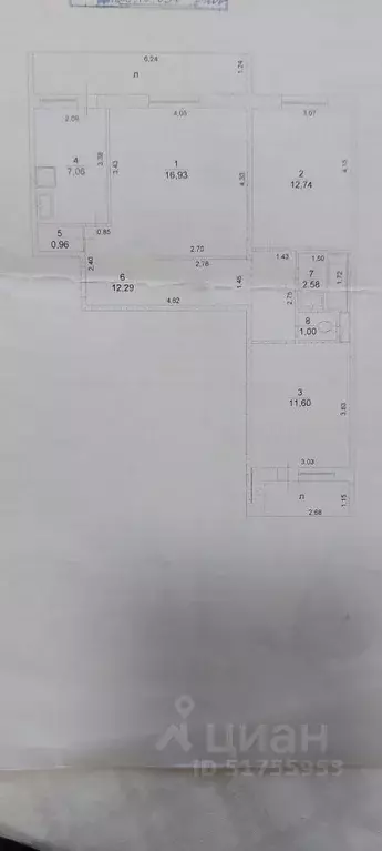 3-к кв. Ульяновская область, Ульяновск ул. Корунковой, 11 (65.16 м) - Фото 1