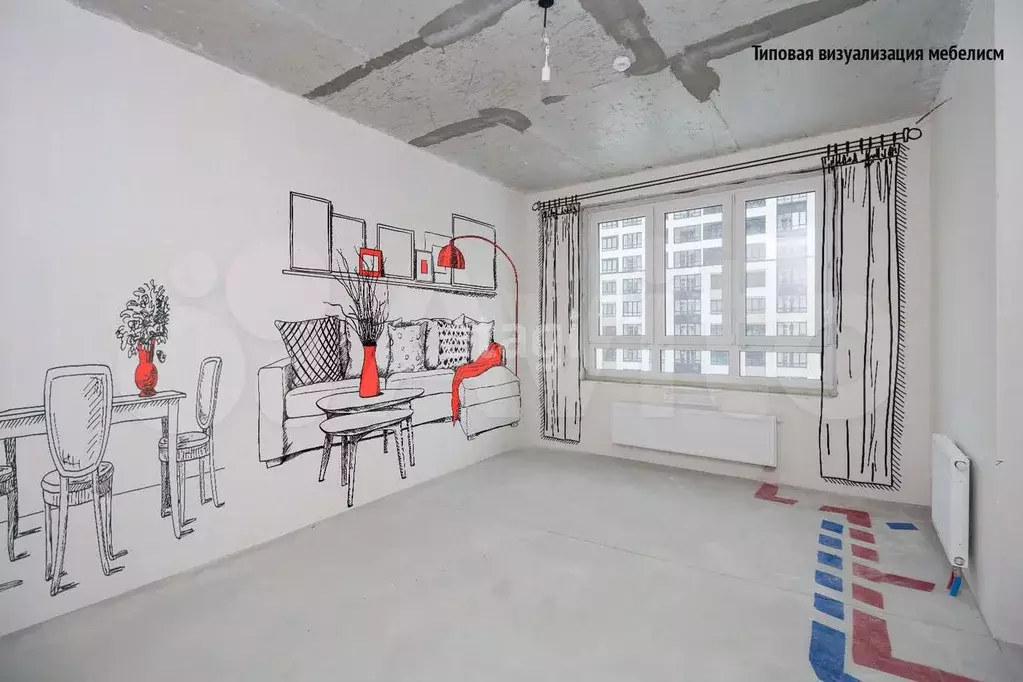 Квартира-студия, 32,3 м, 4/17 эт. - Фото 1