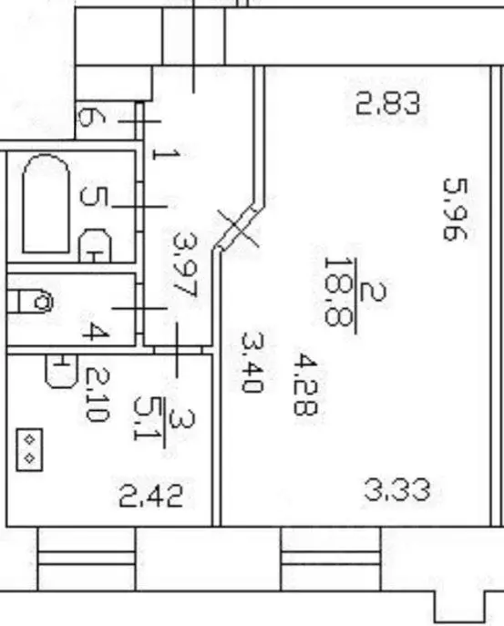 1-к кв. Санкт-Петербург, Санкт-Петербург, Петергоф Чичеринская ул., ... - Фото 2