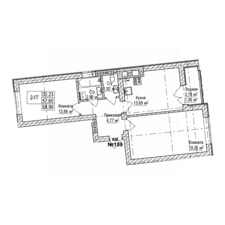 2-к кв. Калининградская область, Зеленоградск ул. Имени Гвардии ... - Фото 1