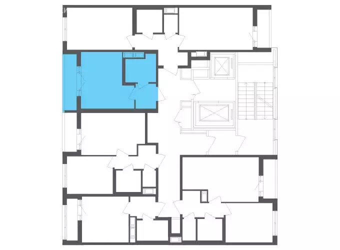 Квартира-студия: посёлок Шушары, Старорусский проспект, 3к1 (23.4 м) - Фото 1
