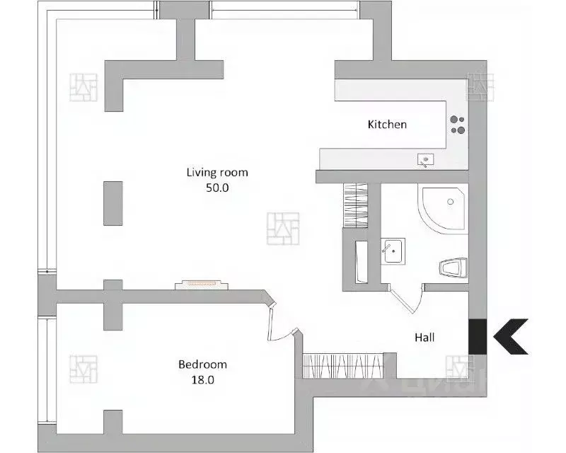 2-к кв. Москва Ленинградский просп., 76К3 (90.0 м) - Фото 1