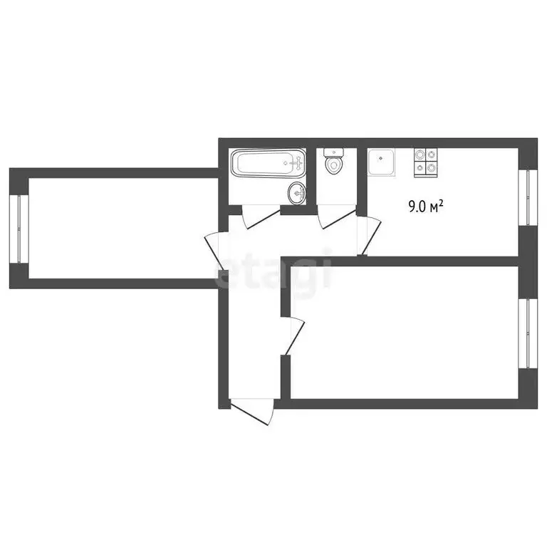 2-комнатная квартира: Миасс, Олимпийская улица, 3 (54.1 м) - Фото 1