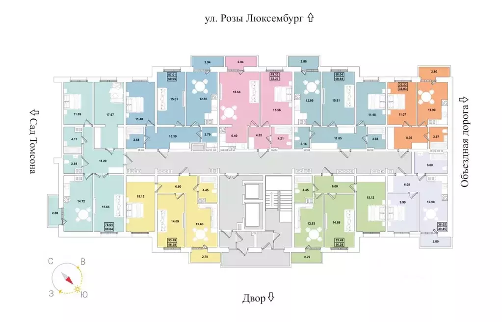 2-к кв. Иркутская область, Иркутск Ново-Ленино мкр, Огни Города жилой ... - Фото 2