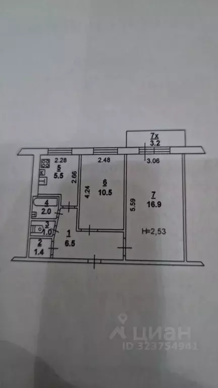 2-к кв. Ростовская область, Ростов-на-Дону ул. Штахановского (45.0 м) - Фото 1