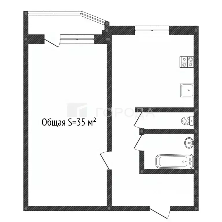 1-к кв. Кемеровская область, Новокузнецк Березовая Роща жилой ... - Фото 2