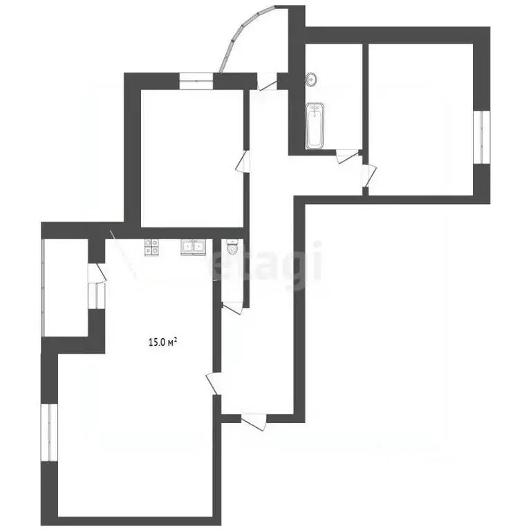 3-к кв. Алтайский край, Новоалтайск 8-й мкр, 17 (107.0 м) - Фото 2