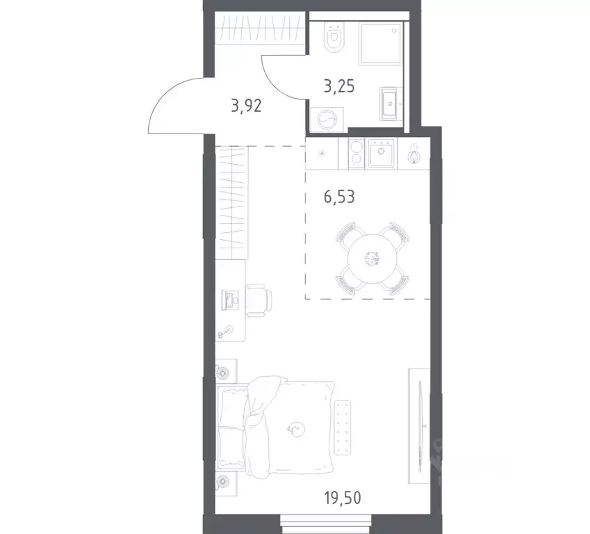 1-к кв. Башкортостан, Уфа ул. Минигали Губайдуллина, 8к9 (33.2 м) - Фото 1