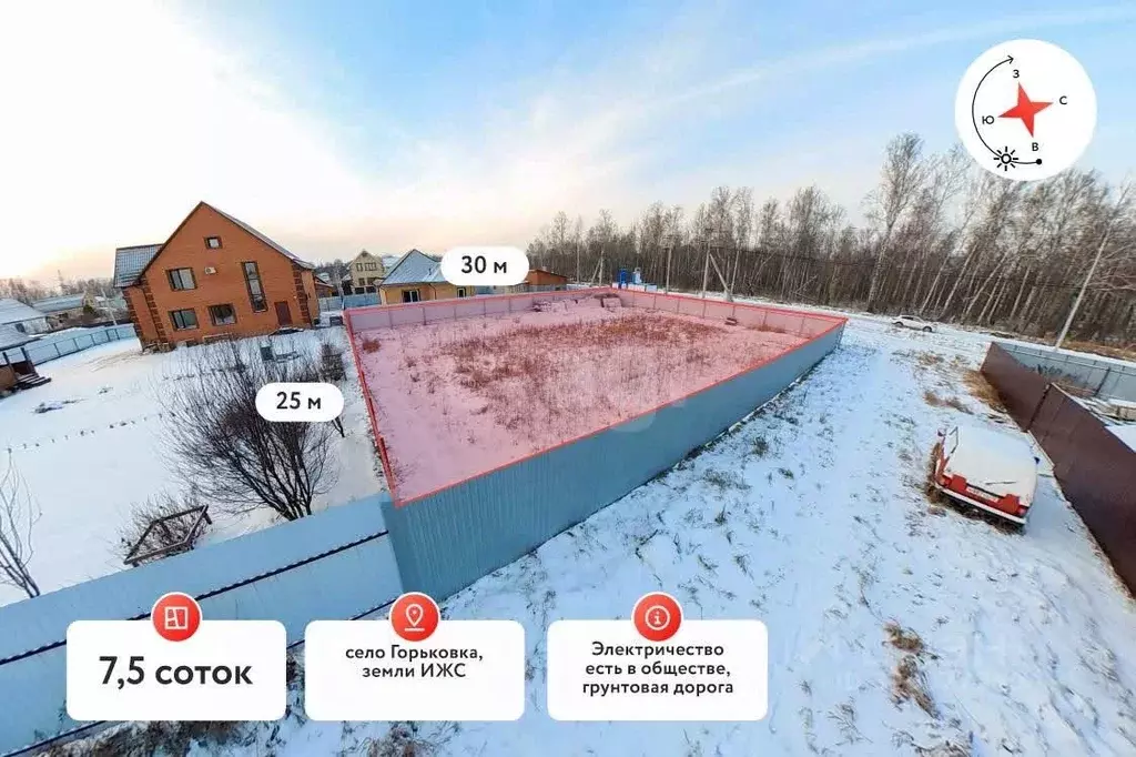 Участок в Тюменская область, Тюменский муниципальный округ, с. ... - Фото 1