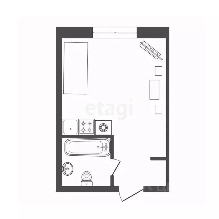 Комната Ярославская область, Ярославль ул. Кудрявцева, 8 (17.2 м) - Фото 1