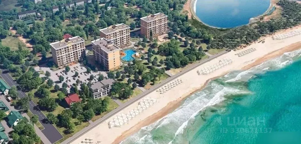 Студия Крым, Евпатория городской округ, Заозерное пгт ул. Аллея ... - Фото 1