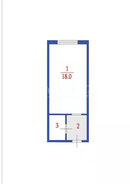1-к кв. Кемеровская область, Кемерово просп. Ленина, 130 (23.0 м) - Фото 1
