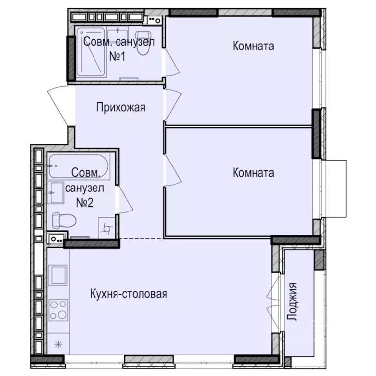 2-к кв. Удмуртия, Ижевск Карлутский жилрайон, 3-й мкр, Скандинавия ... - Фото 0