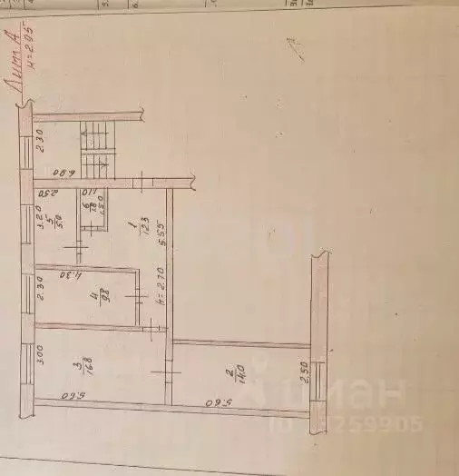 3-к кв. Липецкая область, Добровский муниципальный округ, с. ... - Фото 2