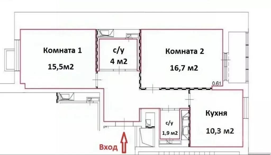2-к кв. Москва Жигулевская ул., 12А (59.6 м) - Фото 2