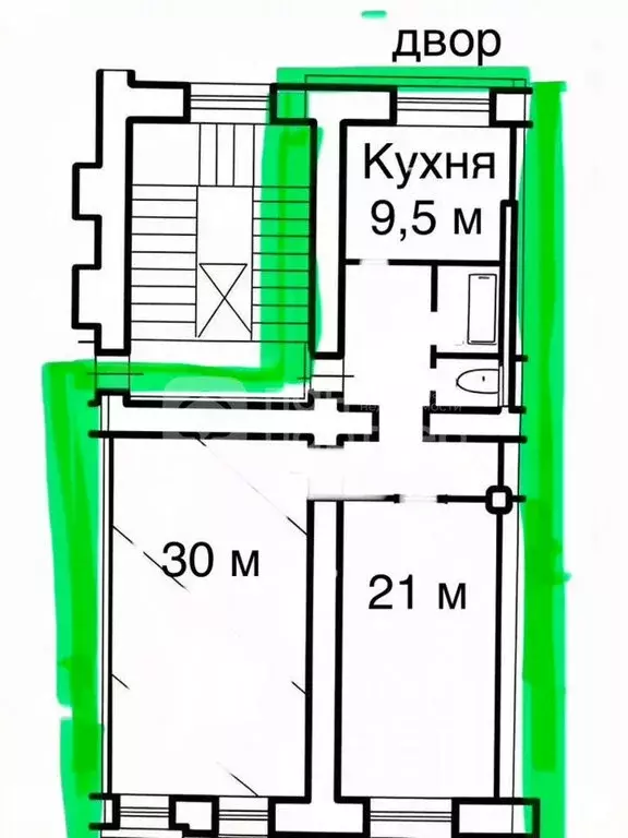 2-комнатная квартира: Санкт-Петербург, 9-я линия Васильевского ... - Фото 1