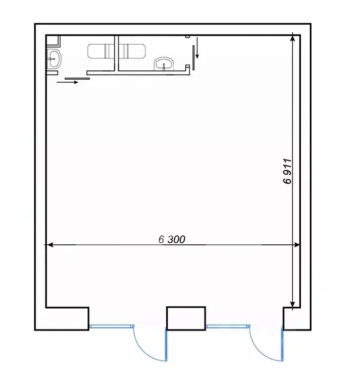 Помещение свободного назначения в Москва Ярославское ш., 2К2 (45 м) - Фото 2