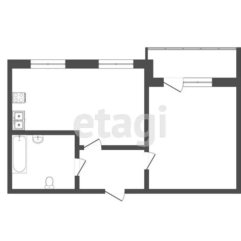 2-комнатная квартира: Пермь, улица Макаренко, 19 (60 м) - Фото 0