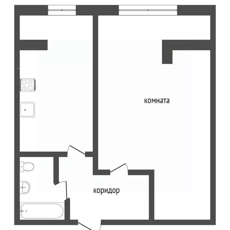 1-к кв. Севастополь ул. Колобова, 22/2 (38.8 м) - Фото 1
