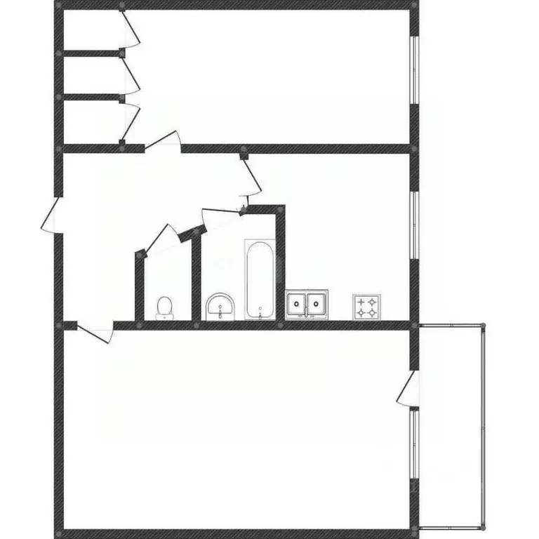 2-к кв. Вологодская область, Вологда 1-й ГПЗ-23 мкр, 16 (44.3 м) - Фото 2