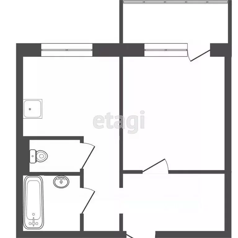 1-к кв. Красноярский край, Красноярск ул. Славы, 7 (38.0 м) - Фото 2