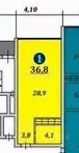 Студия Краснодарский край, Геленджик ул. Мира, 40 (36.9 м) - Фото 1