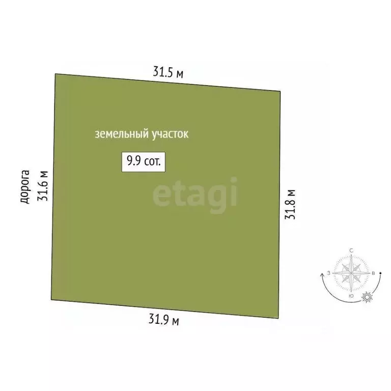 Участок в Тюменская область, Тюмень Большое Царево-2 СНТ,  (9.95 сот.) - Фото 2