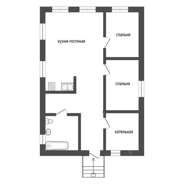 Коттедж в Тюменская область, Тюмень ул. Ярковская, 28Б (115 м) - Фото 1
