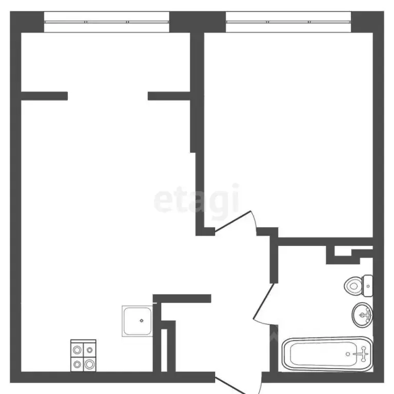 1-к кв. Тюменская область, Тюмень ул. Тимофея Чаркова, 91 (40.0 м) - Фото 0