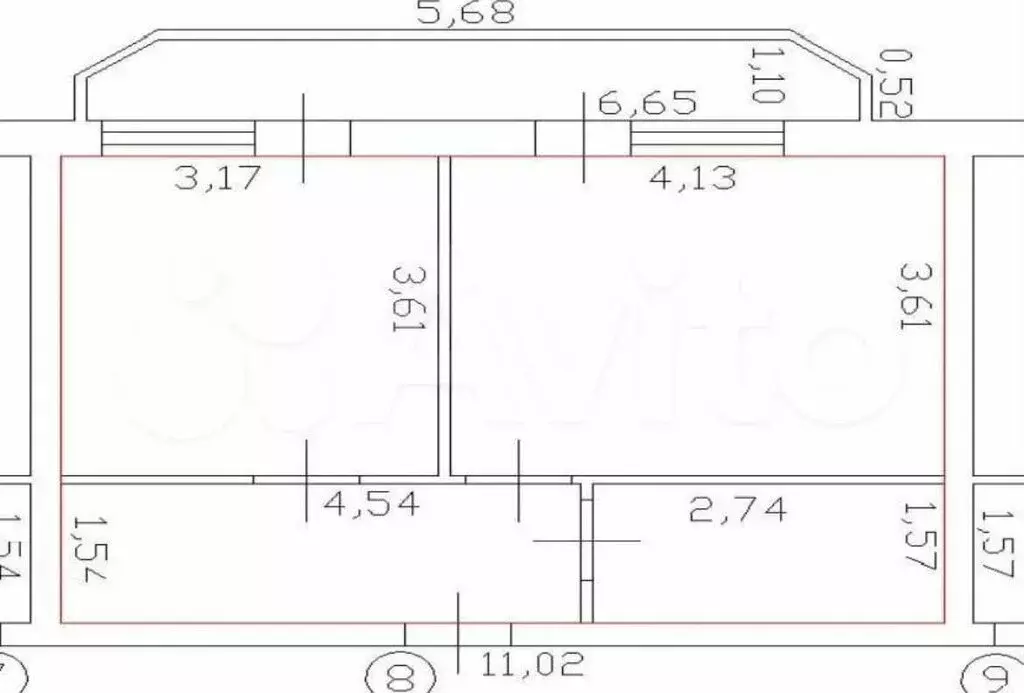 1-комнатная квартира: аул Новая Адыгея, улица Тургеневское шоссе, ... - Фото 1