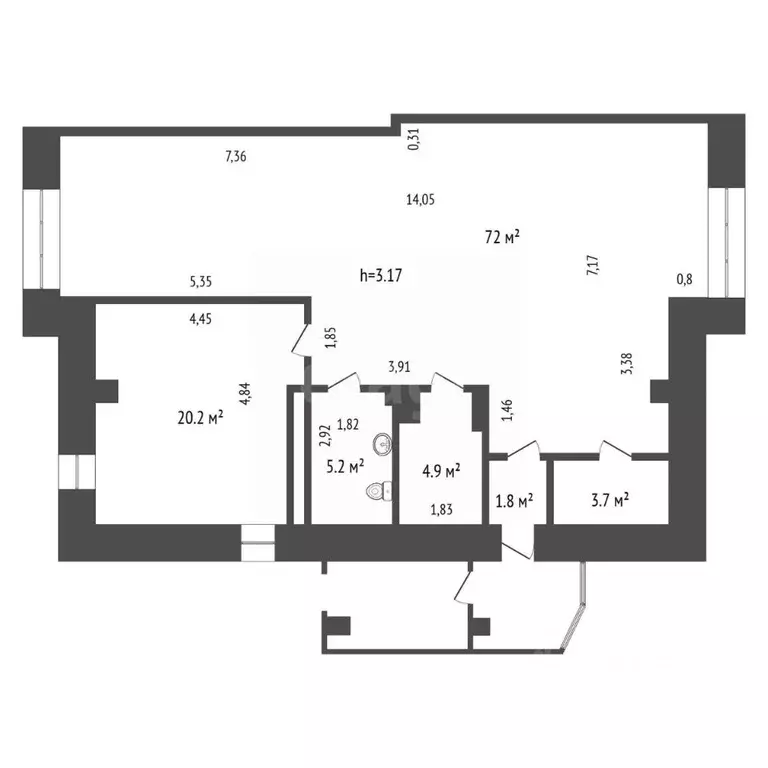 Помещение свободного назначения в Красноярский край, Красноярск 9 Мая ... - Фото 1
