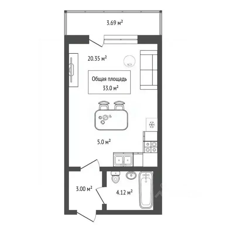 Студия Новосибирская область, Новосибирск ул. В. Высоцкого, 144/1 ... - Фото 2