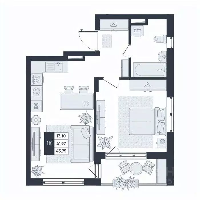 1-к кв. Белгородская область, Старый Оскол Садовые Кварталы мкр,  ... - Фото 1