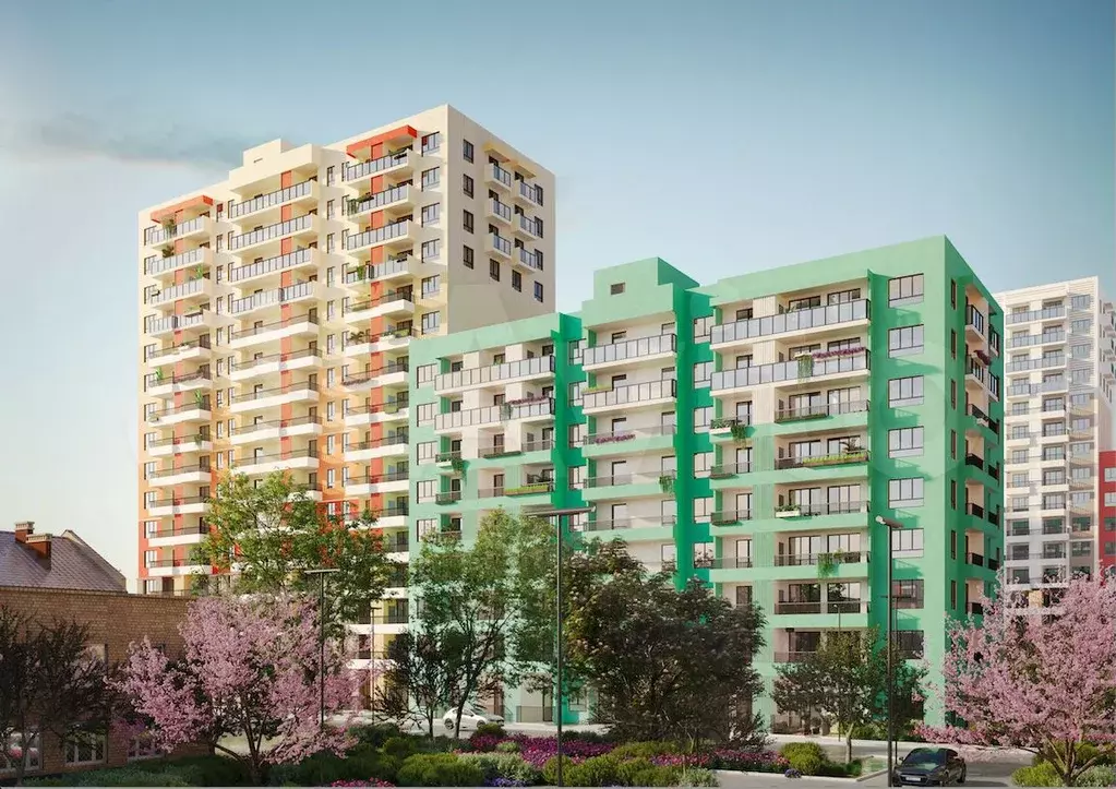 Квартира-студия, 29,3 м, 1/9 эт. - Фото 1