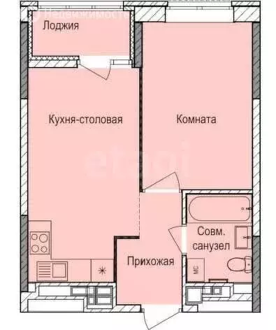 1-комнатная квартира: Ижевск, улица 10 лет Октября, 79А (39 м) - Фото 1