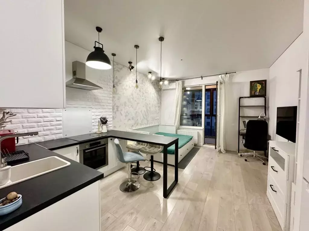 Студия Санкт-Петербург ул. Дыбенко, 8к3 (26.9 м) - Фото 1