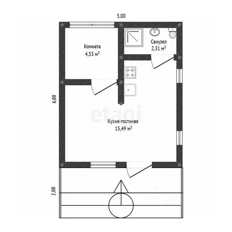 Дом в Башкортостан, Уфимский район, Булгаковский сельсовет, Уршак СНТ ... - Фото 1