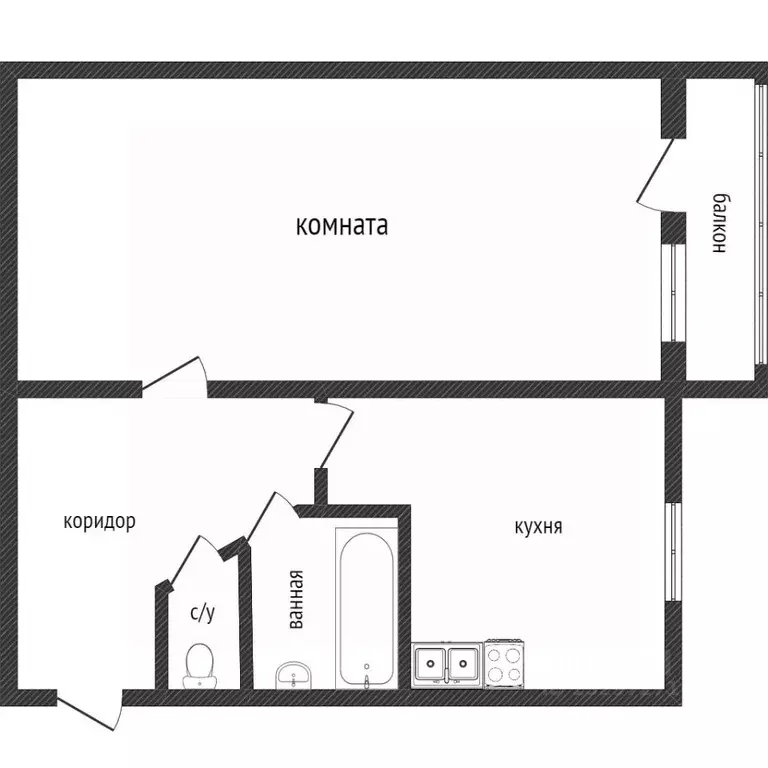 1-к кв. Свердловская область, Нижний Тагил Крымская ул., 29 (34.0 м) - Фото 2
