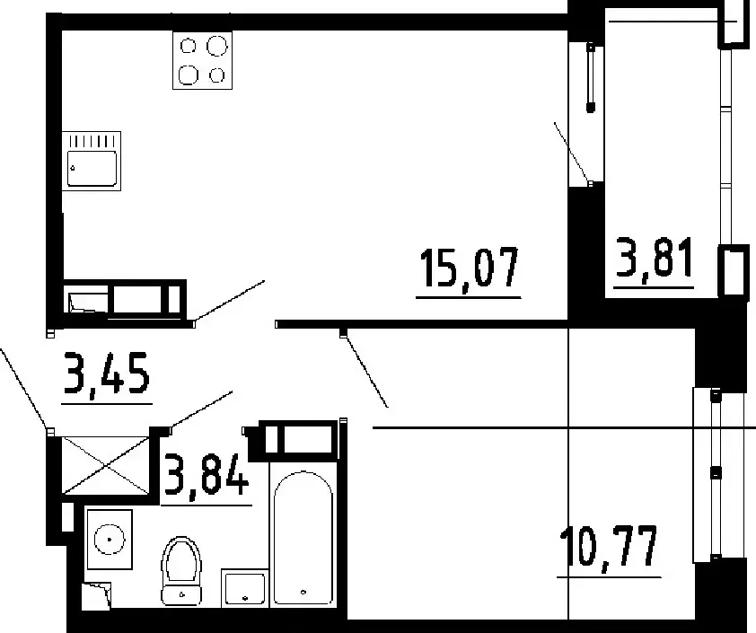 Продаётся 1-к квартира, 35.04 м - Фото 0
