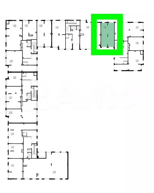 Свободного назначения / рассрочка, 72.7 м - Фото 1