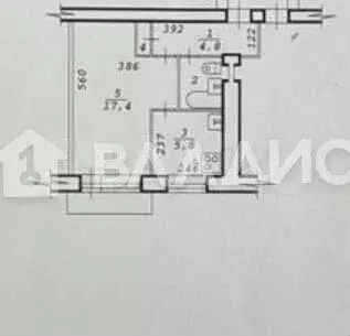 1-к. квартира, 31,5 м, 4/5 эт. - Фото 0