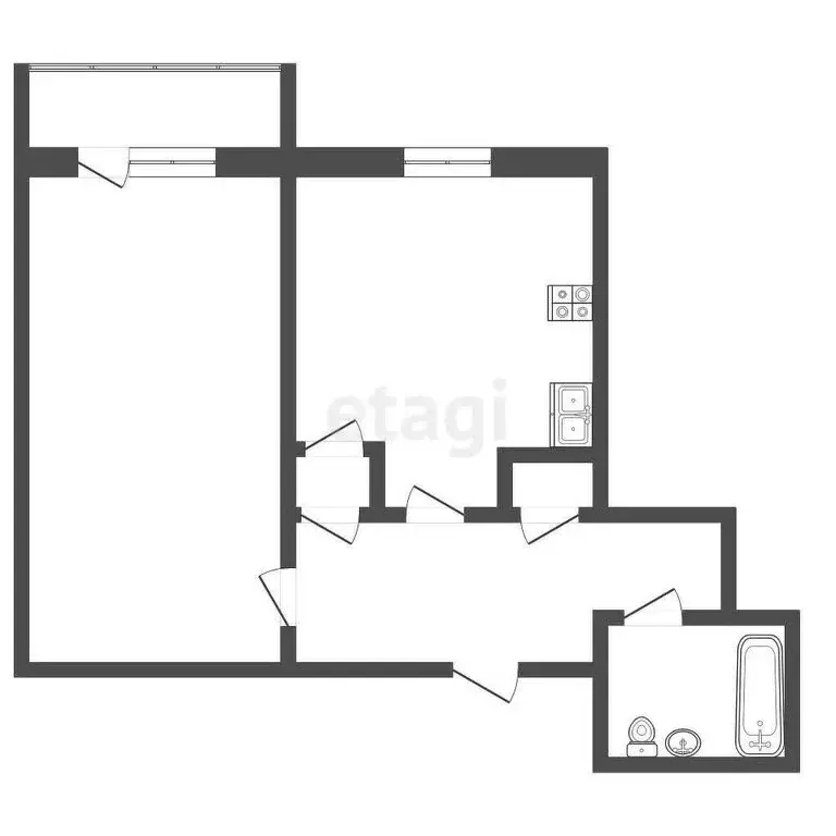 1-комнатная квартира: Якутск, улица Каландаришвили, 40/8 (35.7 м) - Фото 0