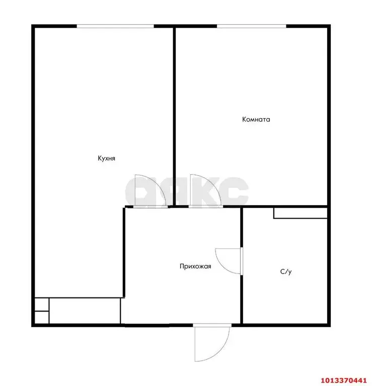 1-комнатная квартира: аул Новая Адыгея, Береговая улица, 1к7 (32.9 м) - Фото 0