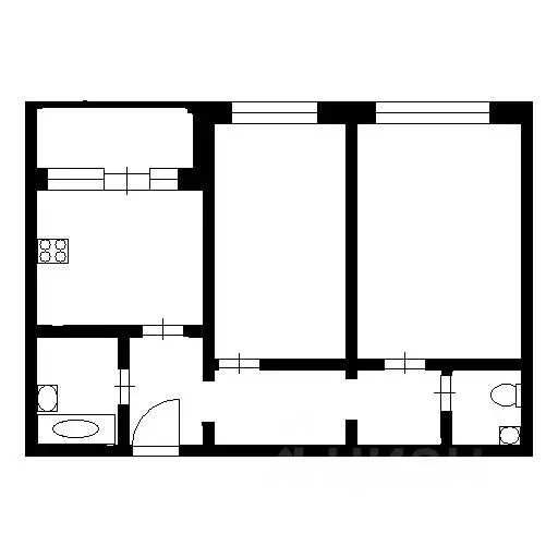 2-к кв. Воронежская область, Воронеж ул. Кривошеина, 13/13 (63.4 м) - Фото 1